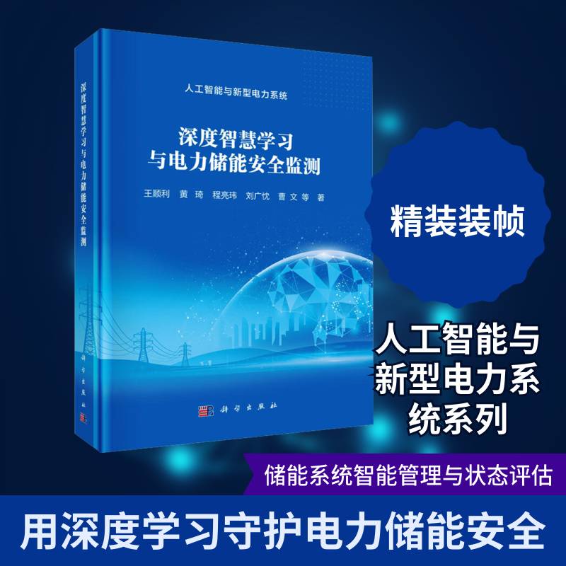 深度智慧学习与电力储能监测王顺利等9787030830685 科学出版社 工业技术书籍