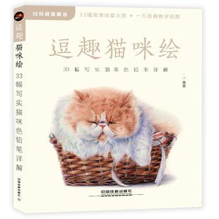 逗趣猫咪绘:33幅写实猫咪色铅笔详解一凡  艺术书籍