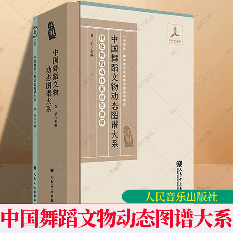 中国舞蹈文物动态图谱大系 袁禾主编 非物质文化遗产的挖掘历史传统舞蹈的基本运动人民音乐出版社艺术书 动作舞蹈动态图 书籍正版