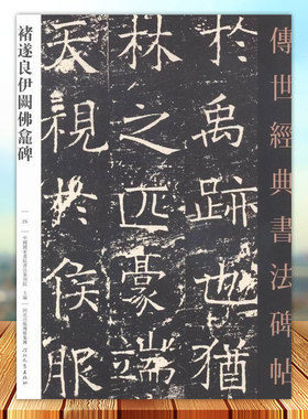 正版 褚遂良伊阙佛龛碑 传世经典书法碑帖 河北教育出版社9787554520611