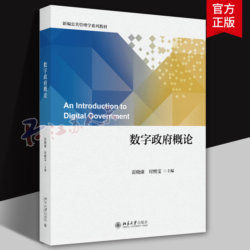 数字政府概论 新编公共管理学系列教材 雷晓康 付熙雯主编 政治书籍 北京大学出版社9787301345917