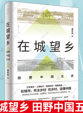 在城望乡 田野中国五讲 曹东勃关注乡村读懂中国社会宏大变革城乡协调发展研究辽东松江皖南娄底卢迈赵树凯曹锦清 上海人民出版社