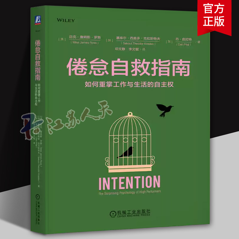 倦怠自救指南 如何重掌工作与生活的自主权 意图驱动的高效能生活法 找回人生自主权迈克·詹姆斯·罗斯 工作状态 应用心理学 机工