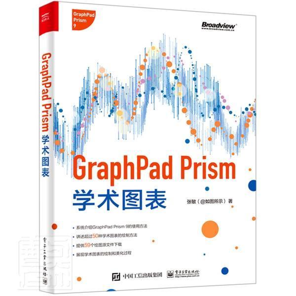GraphPad Prism学术图表(全彩)张敏本科及以上科学研究工作图表绘图软件计算机与网络书籍