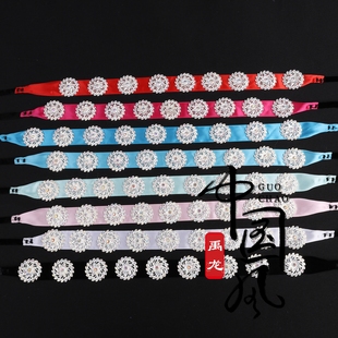 京剧越剧戏曲旦角花旦化妆头饰头面青衣花旦演出表演水钻泡条新款