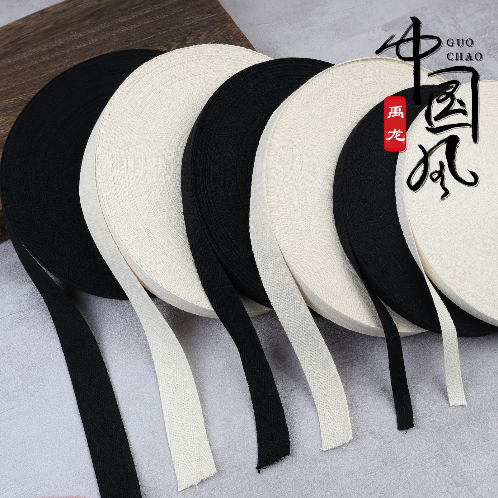 戏曲勒头带京剧化妆包头用品吊眉带纯棉吸汗舞台用品吊眉带勒头带 - 实物图