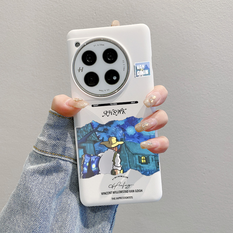 一加ACE3pro手机壳1+11半包硬式防摔ace5Pro男生OnePlus12超薄ACE2v文青欧美白色不包镜头适用大孔镂空1加13
