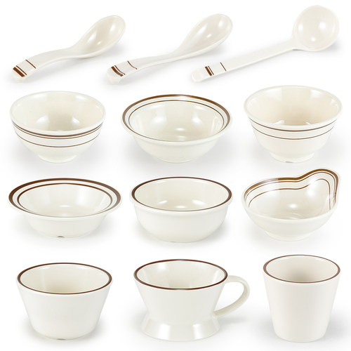 密胺餐厅酒店火锅摆台碗杯勺商用