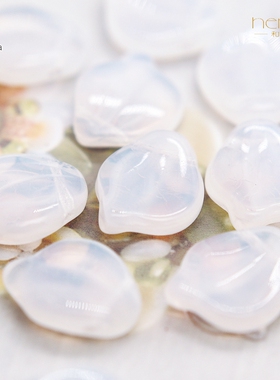 捷克进口 15×12mm牡丹花瓣珠单孔透明AB彩编织串珠diy饰品配件