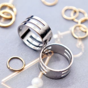 diy饰品辅助工具 12号助力戒指不锈钢4个槽位开口圈开合调节操作