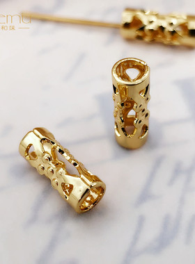 日本TOHO同款3×8mm镂空金属管珠