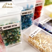 多色玻璃串珠日本御幸混合米珠法式 刺绣材料diy饰品配件手工制作