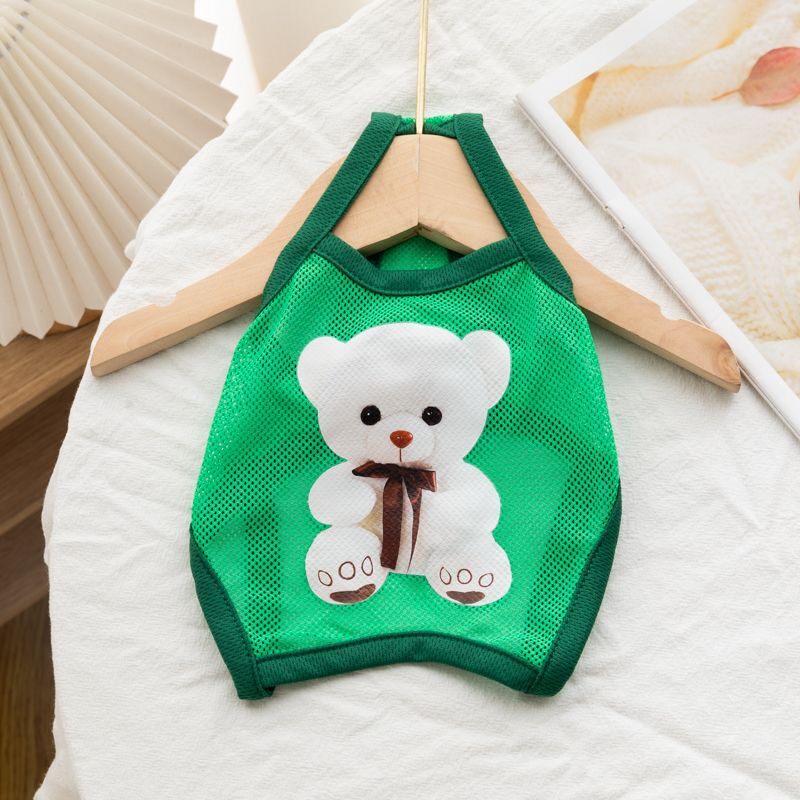 宠物衣服夏季四脚大网眼背心轻薄透气防掉毛幼犬狗狗衣服猫咪衣服
