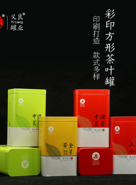 茶叶罐 C48-1中国名茶铁盒 碧螺春 红茶 龙井 金骏眉茶叶包装铁罐