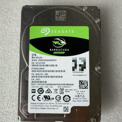 【全场5折起】希捷 ST5000LM000 5TB 2.5寸 SATA 1