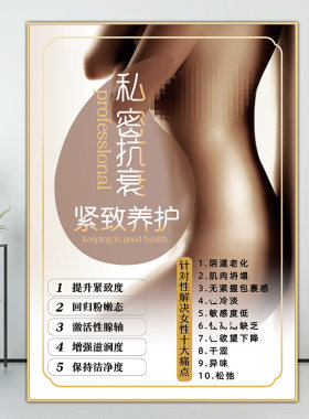 私密宣传图片护理广告图装饰画