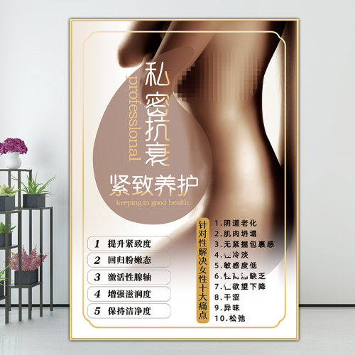 私密宣传图片护理广告图装饰画
