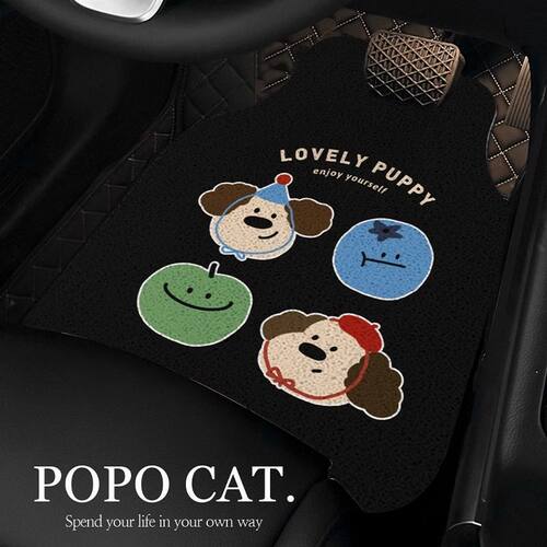 车丝圈脚垫主驾驶单片耐脏可爱舒适通用易清汽车内地毯地垫保护垫