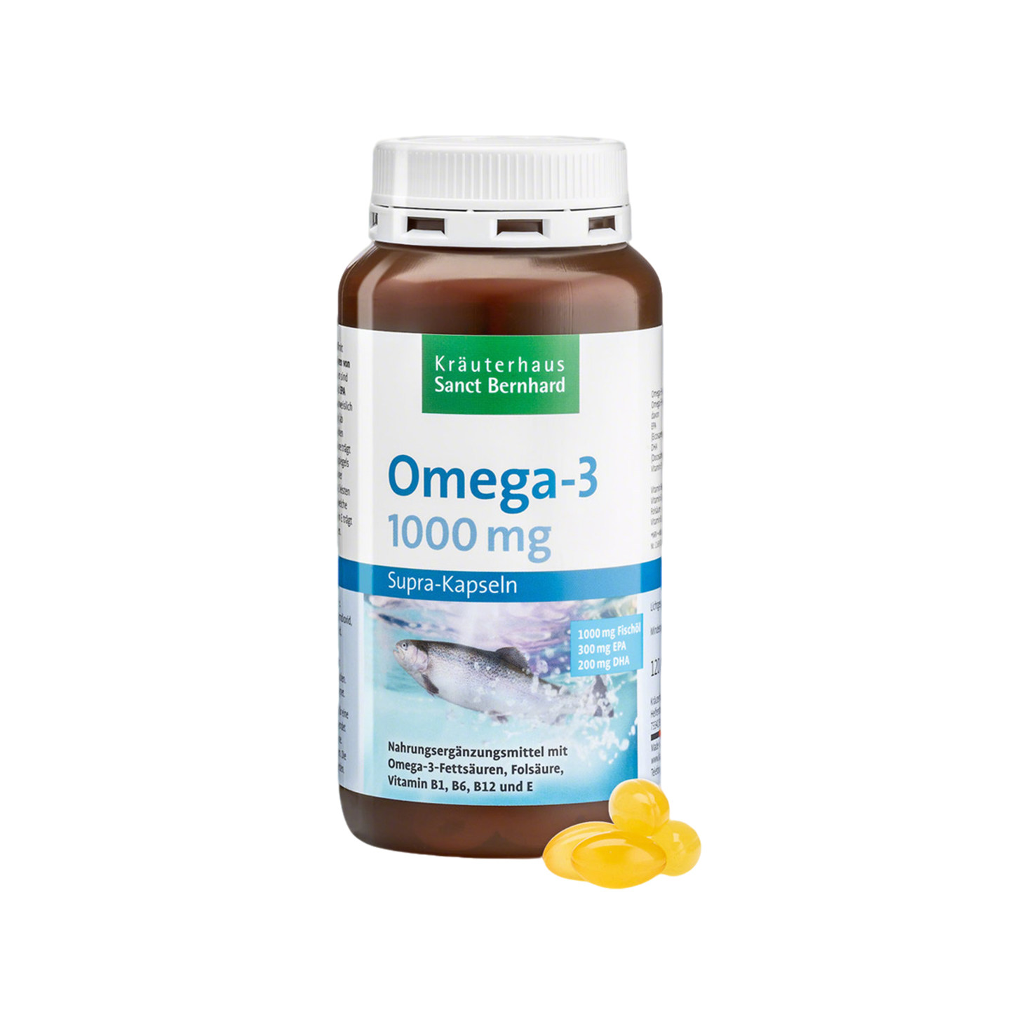 德国sanct深海鱼油软胶囊omega3高含量中老年血月旨提高记忆120粒