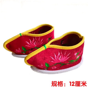 绣花复古堂口寺庙用供奉奶奶鞋