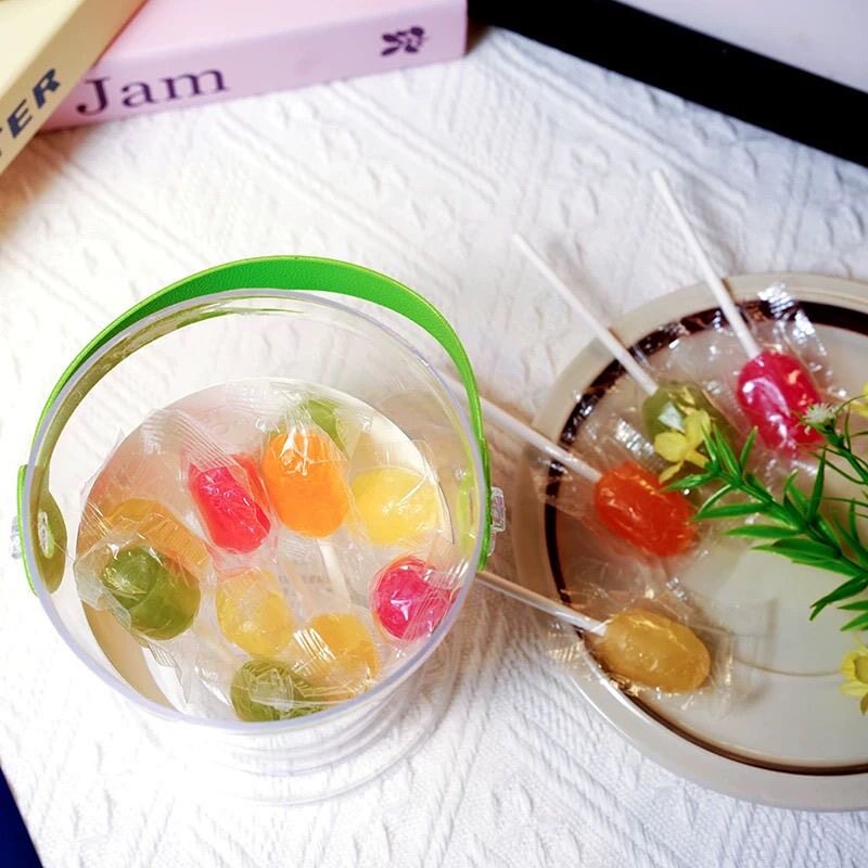 比利时进口艾达的世界桶装棒棒糖果儿童水果零食独立包装
