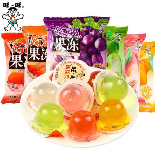 旺旺蒟蒻果冻休闲零食冻组合荔枝味混合口味200g解馋小零食