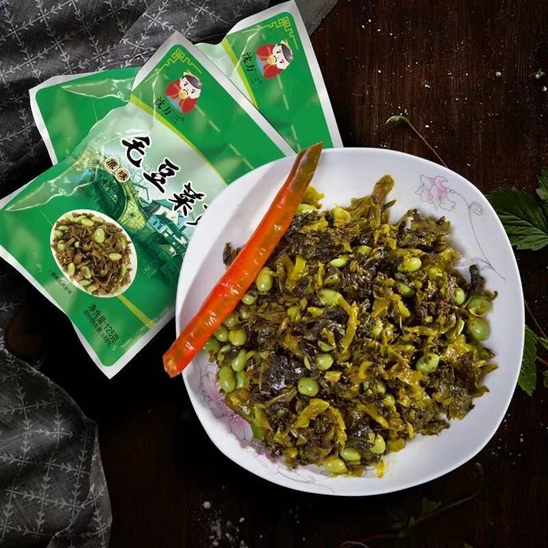 特价沈万三周庄特产毛豆菜苋下饭菜60g阿婆菜咸菜酱菜腌菜凉菜