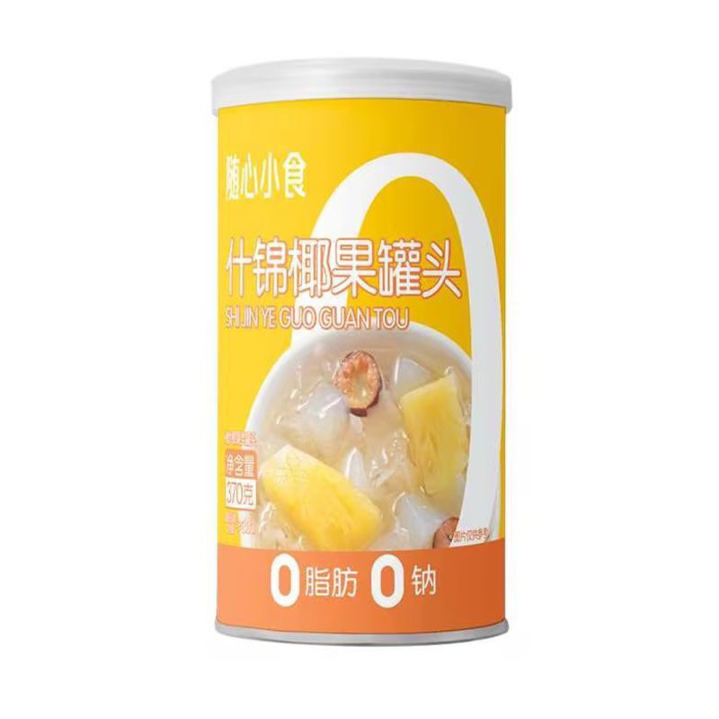 特价洽随心小食什锦椰果罐头370g罐装办公休闲零食