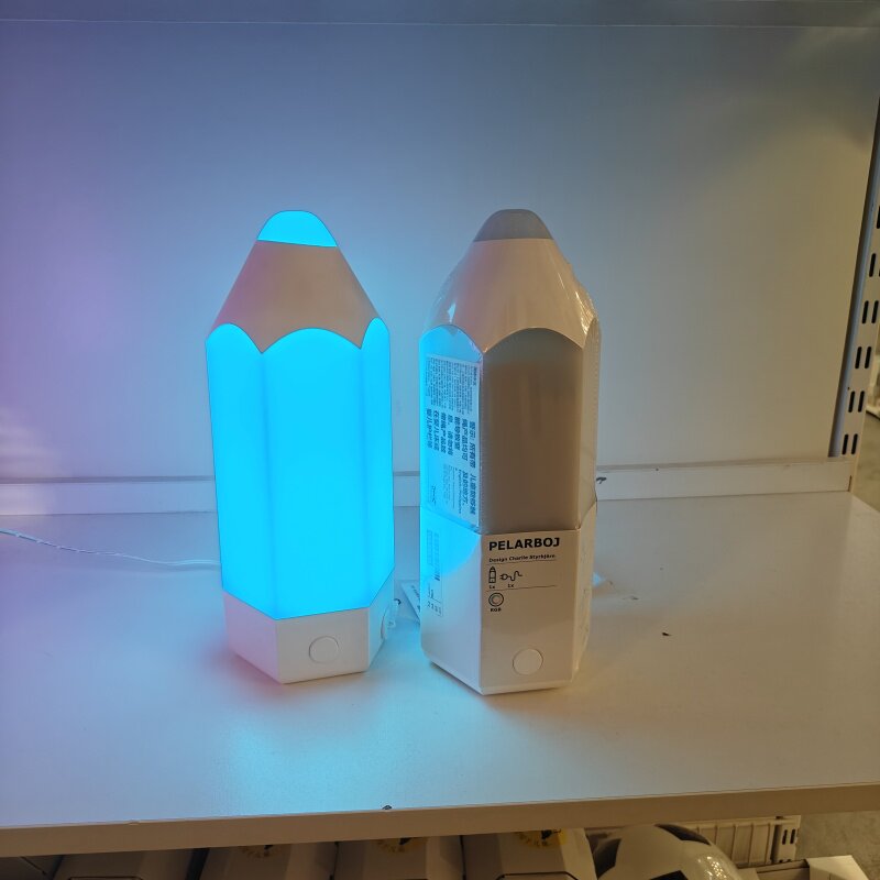 宜家代购培拉宝LED台灯铅笔造型七彩变色光灯儿童台灯氛围灯