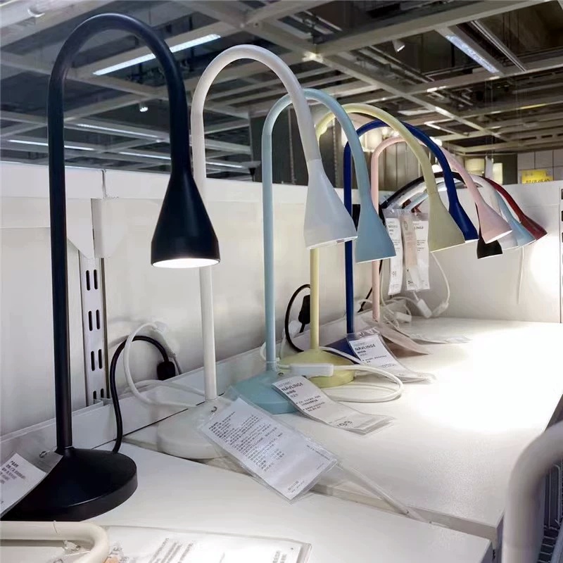 宜家国内代购纳林格LED工作灯现代简约客厅用家用台灯学习灯阅读