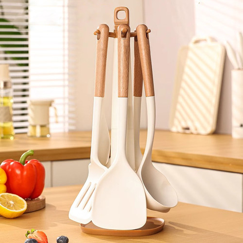 食品级耐高温不粘锅白色大号厨具