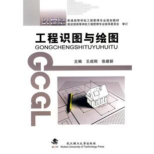 【正版书】 工程识图与绘图 王成刚,张建新　主编 武汉理工大学出版社