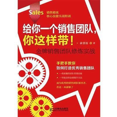 【正版】给你一个销售团队你这样带金牌销售团队修炼实战 俞慧霞