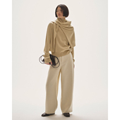 通勤风茧型高腰阔腿裤 2025秋冬新款 日系贵牌显瘦百搭休闲女裤 女