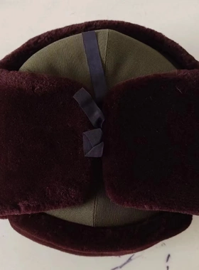 正品马裤呢干部栽绒棉帽老式85款栽绒帽加厚棉帽冬季保暖