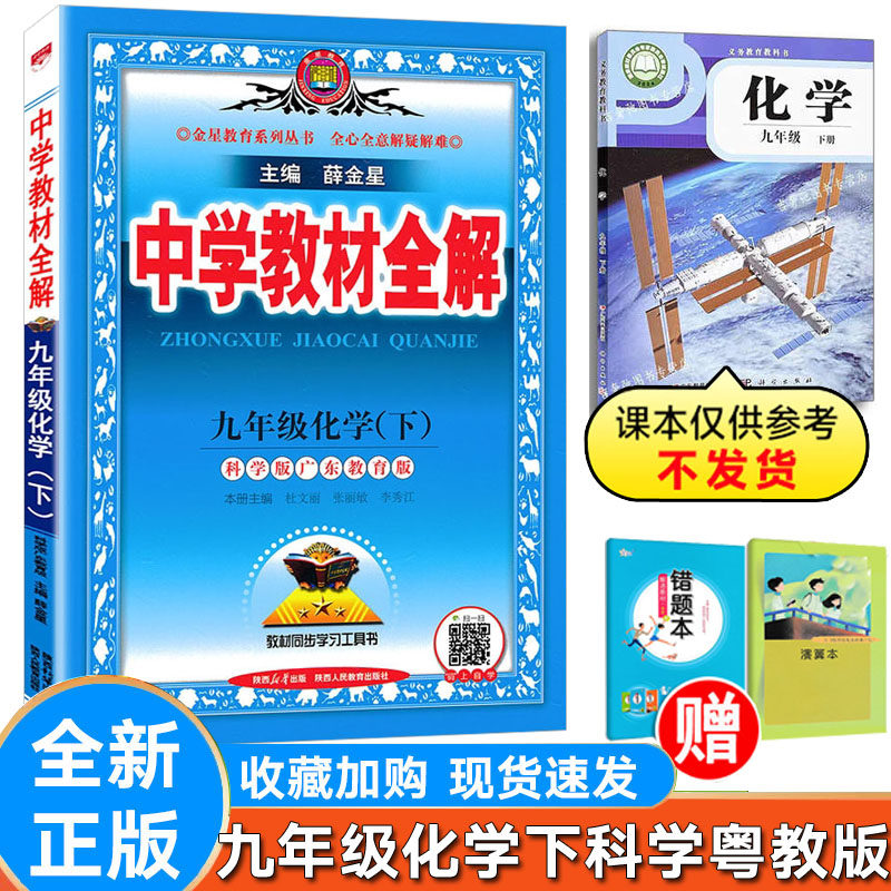 2025新中学教材全解化学科粤版