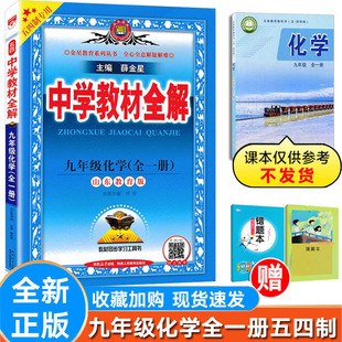【五四制】新版初中全解化学九年级全一册上下册鲁教版54制山东教育版薛金星中学教材全解初四9年级上课本完全解读教辅