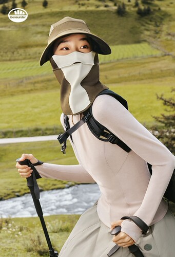 蕉下BM463₂₄女士软壳黑胶全防护防晒帽面颈多功能防紫外线遮阳