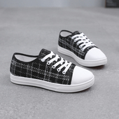 百搭轻便舒适休闲布鞋 2025新款 子女 女透气时尚 平底板鞋 韩版 帆布鞋