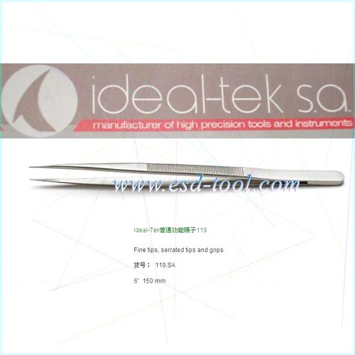 出售 珠宝镊子 瑞士Ideal-Tek原装精密宝石镊子119.SA不锈钢镊子