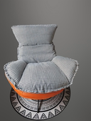 网红摇椅坐垫蛋壳椅可拆洗加厚坐包摇椅摇椅配件龙虾椅订做尺寸