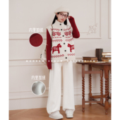 桃心小马 套装 棉 孕期穿搭孕妇装 猫单 新加绒长裤 娜娜 冬季