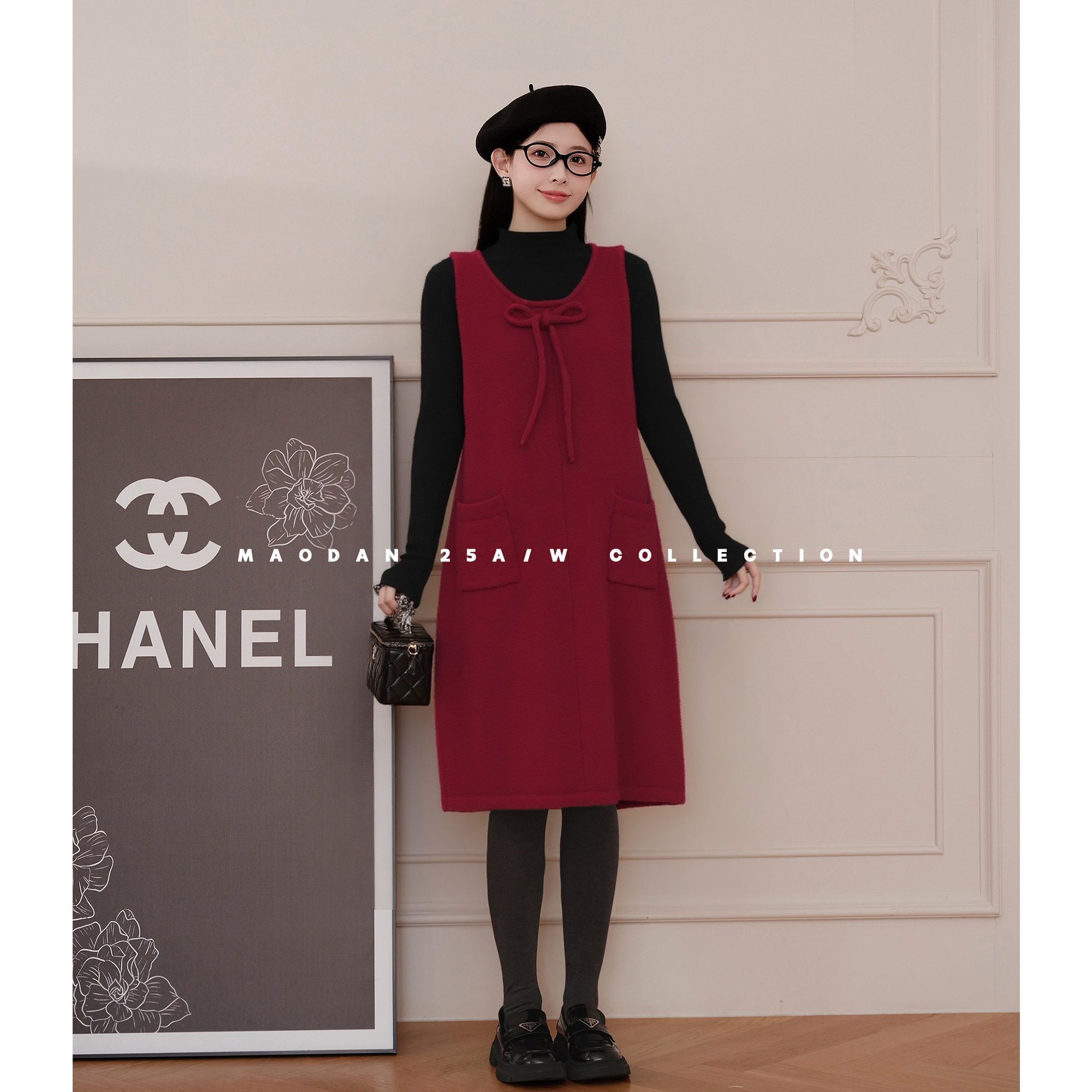 猫单【半甜华尔兹】娜娜的孕期穿搭孕妇装冬季新品新年显瘦背心裙,孕妇装/孕产妇用品/营养,套装,淘宝优惠券,粉丝福利购,淘宝优惠卷