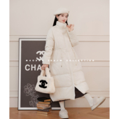 新气质长款 猫单 百搭羽绒服 孕期穿搭孕妇装 冬季 雪国暖冬 娜娜