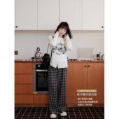 孕期穿搭孕妇装 秋冬新款 直筒裤 猫单 套装 娜娜 阔腿裤 黑喵格调