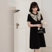 夏洋气旗袍新中式 猫单 孕期穿搭新款 娜娜 孕妇连衣裙 墨染竹影