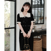 洋房朵拉 夏装 娜娜 2026新款 小香风连衣裙 孕期穿搭孕妇装 猫单