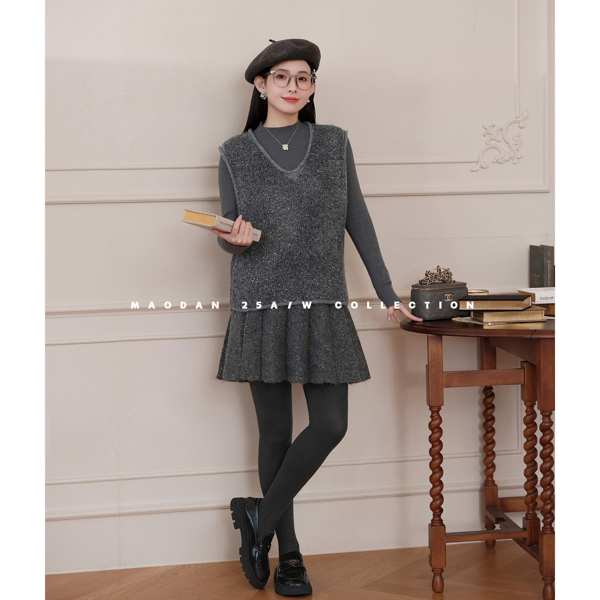 猫单【北岛星河】【羊毛】娜娜孕期穿搭孕妇装冬季新休闲马甲裙子,孕妇装/孕产妇用品/营养,套装,淘宝优惠券,粉丝福利购,淘宝优惠卷