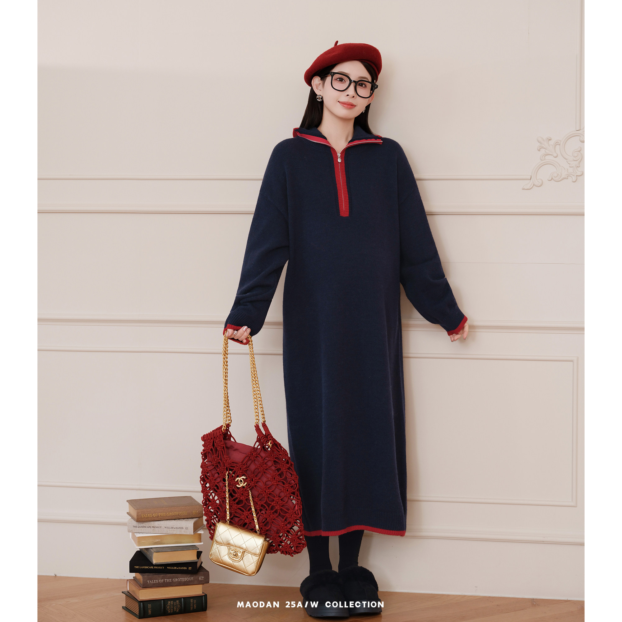 猫单【海盐双拼】娜娜的孕期穿搭孕妇装冬季连衣裙时尚洋气毛衣裙,孕妇装/孕产妇用品/营养,连衣裙,淘宝优惠券,粉丝福利购,淘宝优惠卷