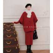 冬季 猫单 新斗篷连衣裙 娜娜 孕期穿搭孕妇装 芬兰漫雪 羊毛